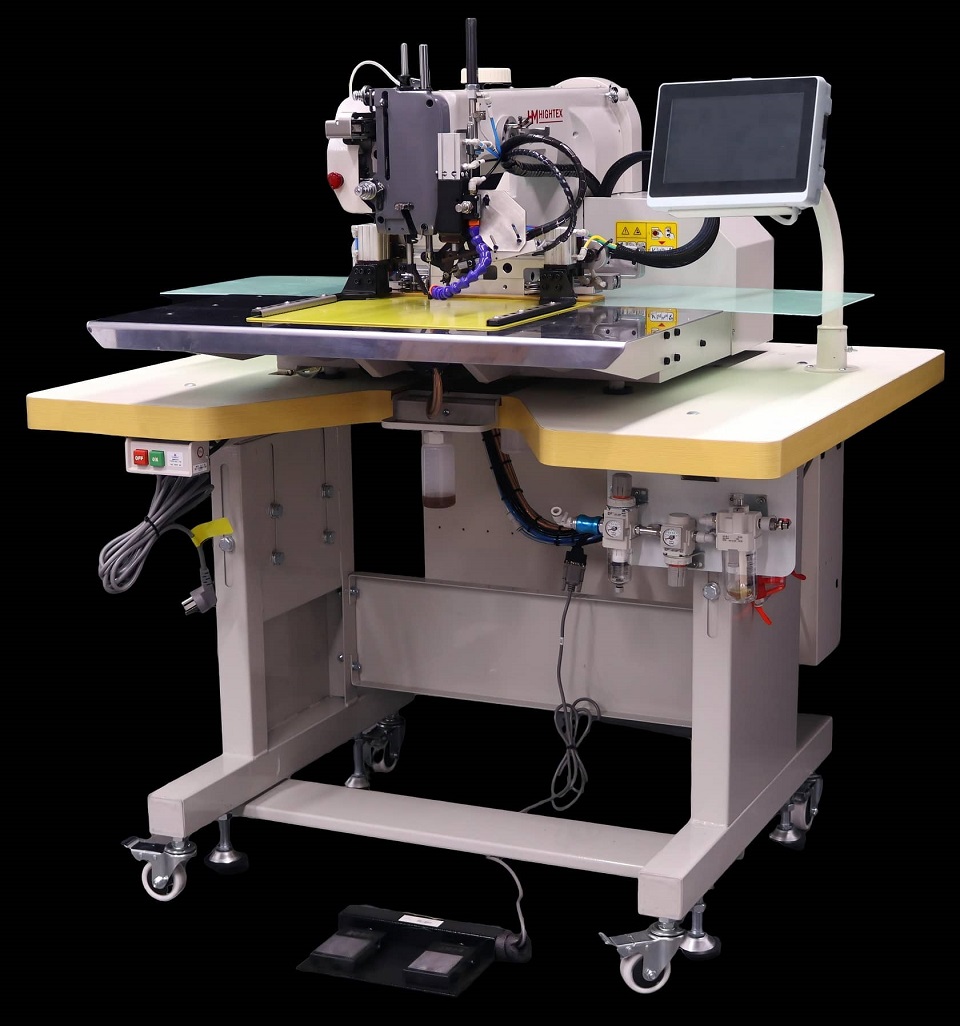 Automatic lifting sling and lashing strap sewing machine