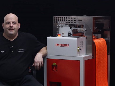 automatic hot knife lifting slings cutting machine